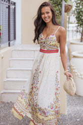 Caelia Maxi Dress - Yellow Multi